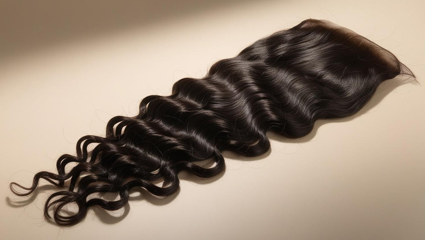 Raw Cambodian Loose Deep Wave 5x5 HD Lace Closure